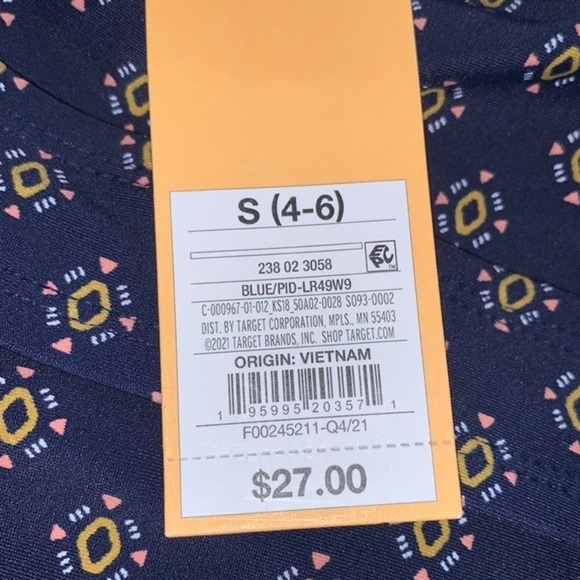 Kona Sol Women's Keyhole High Neck Tankini Top - Oxford Blue - Picture 7 of 14